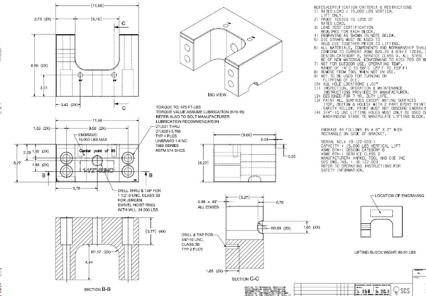 Certified Lifting Brackets – SCS Ltd.